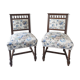 Pair of neo-Gothic English style chairs floral print