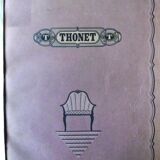 Stool Thonet 1930 seat blond wood