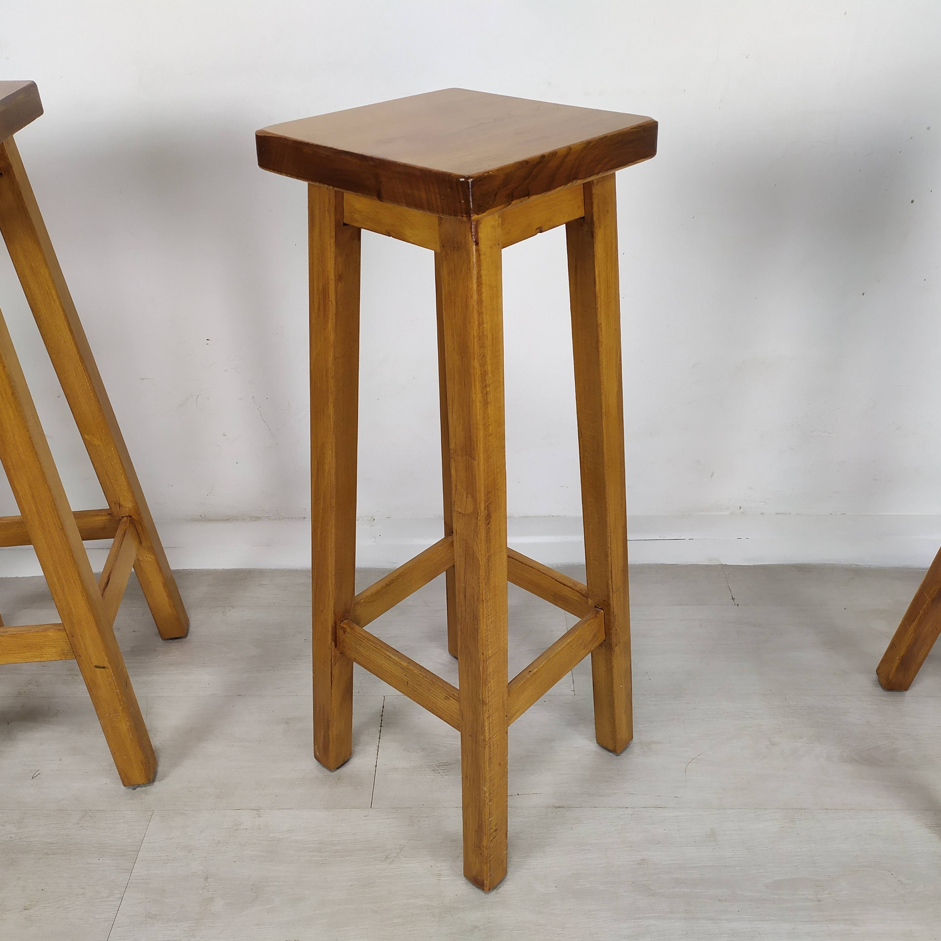 4 tabourets de bar vintage