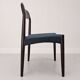 3x Vintage Danish Dyrlund chairs rosewood reupholstered / Scandinavian