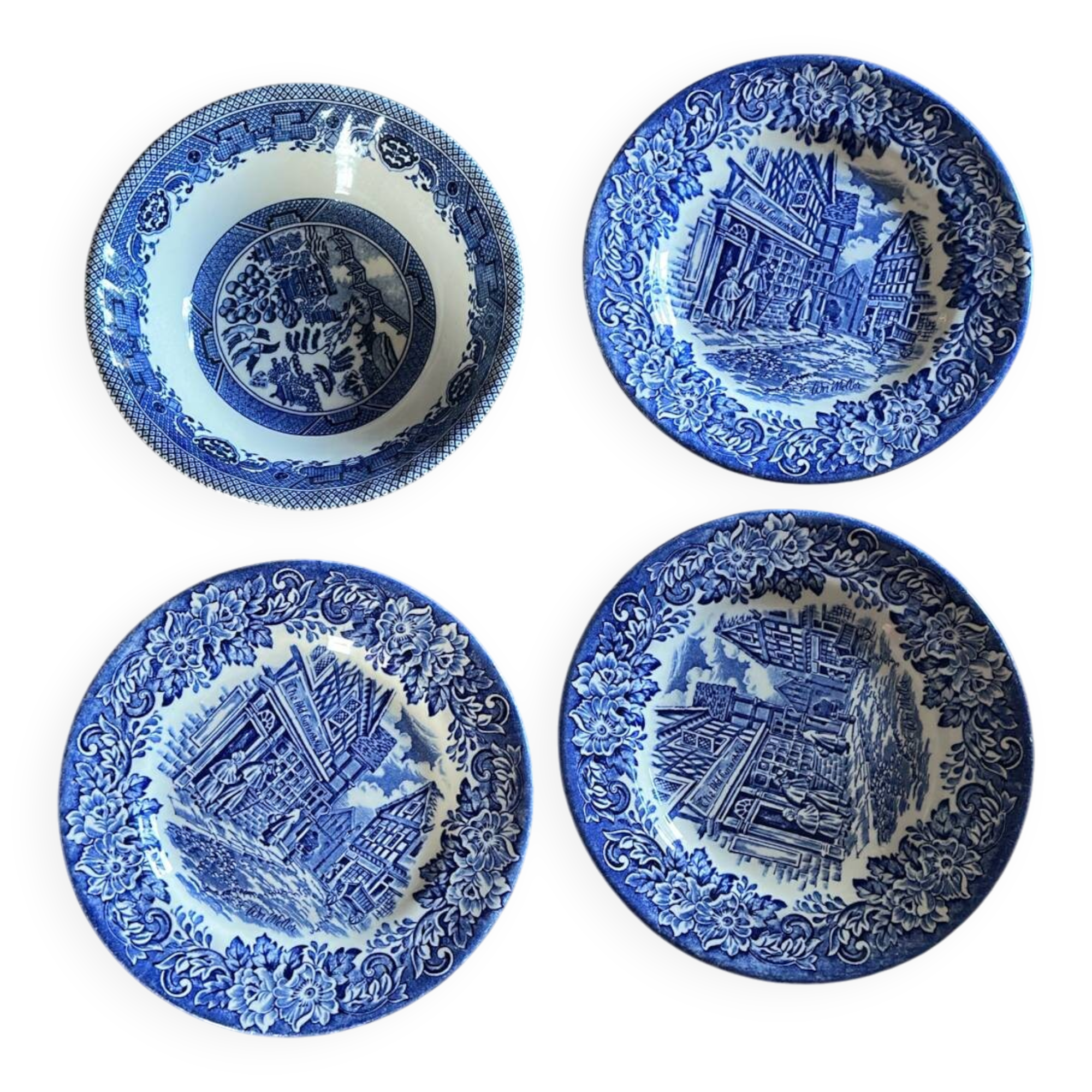 Assiettes et bol vintage