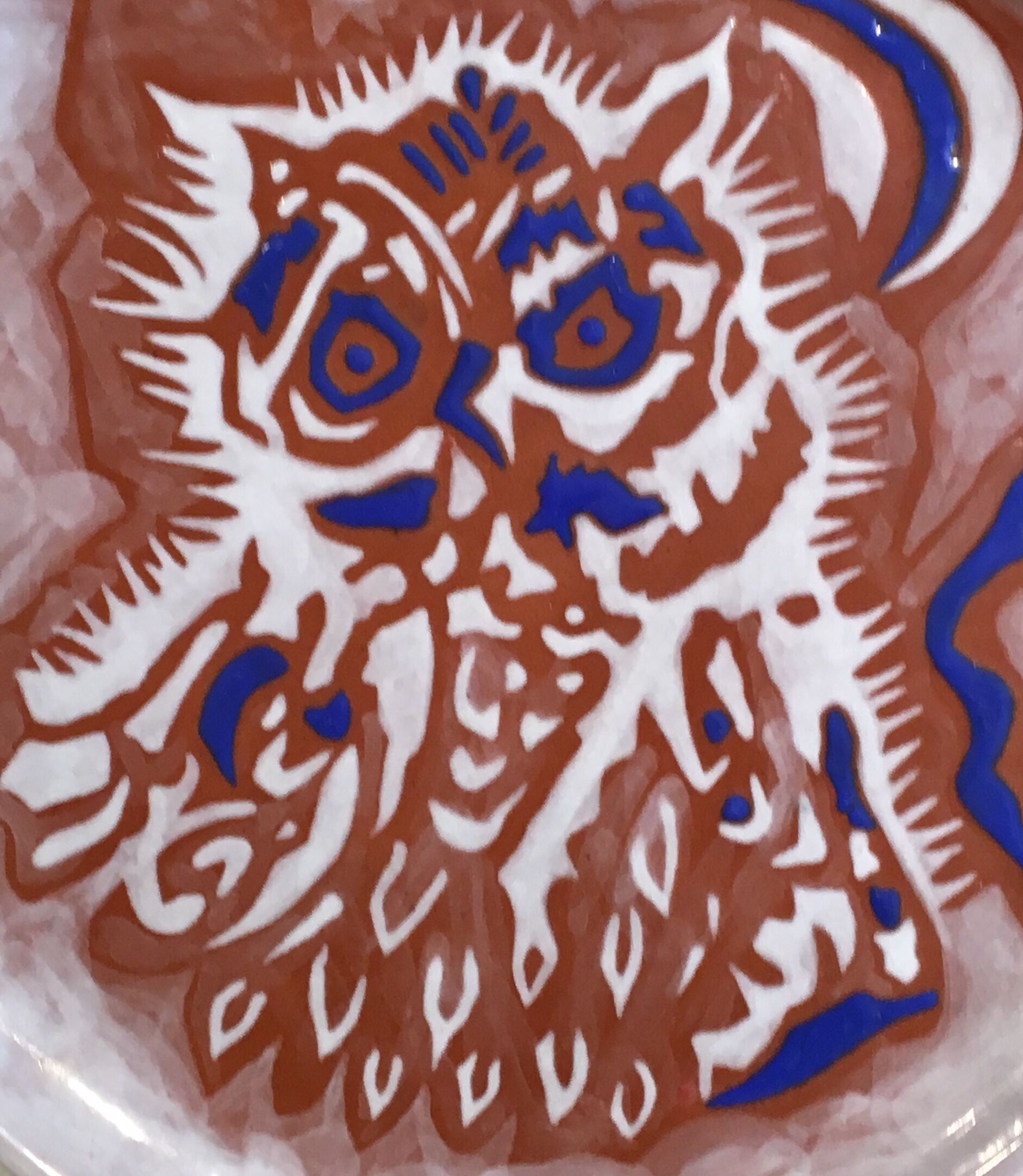 Jean Lurçat owl dish