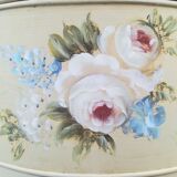 Half moon chest painted wooden