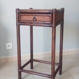 Vintage rattan side table