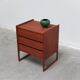 Danish chest of drawers in teak with sledge feet, 1960s