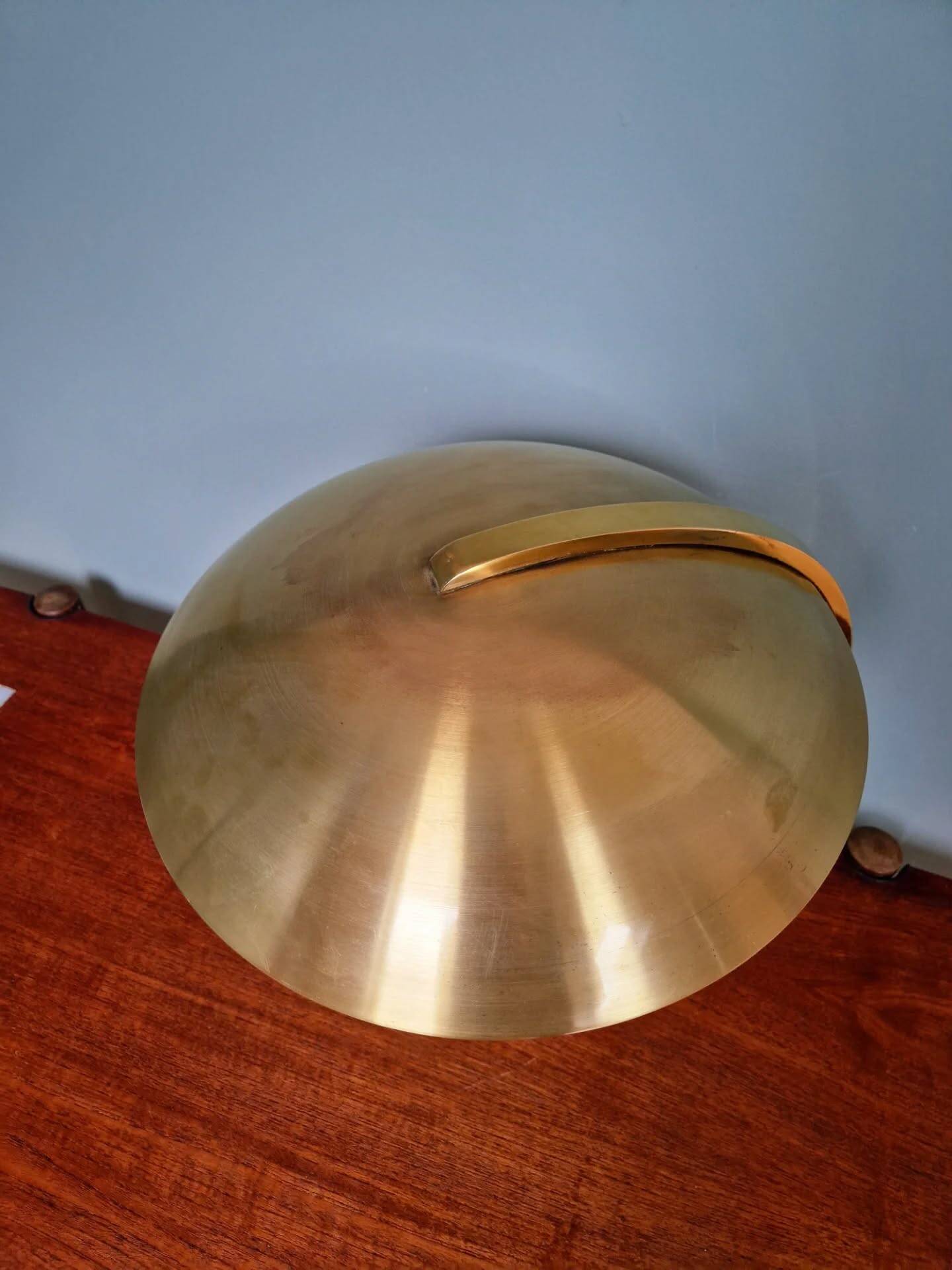 Bauhaus desk lamp in brass, Egon Hillebrand, 1930