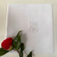 Serviette de table brodée Monogramme HS