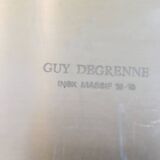 Plat de service ovale en inox massif 18-10. Guy Degrenne