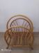 Vintage bamboo and rattan magazine holder