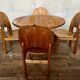 Large Scandinavian pine table - 6 chairs