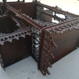 Oriental wooden shelf