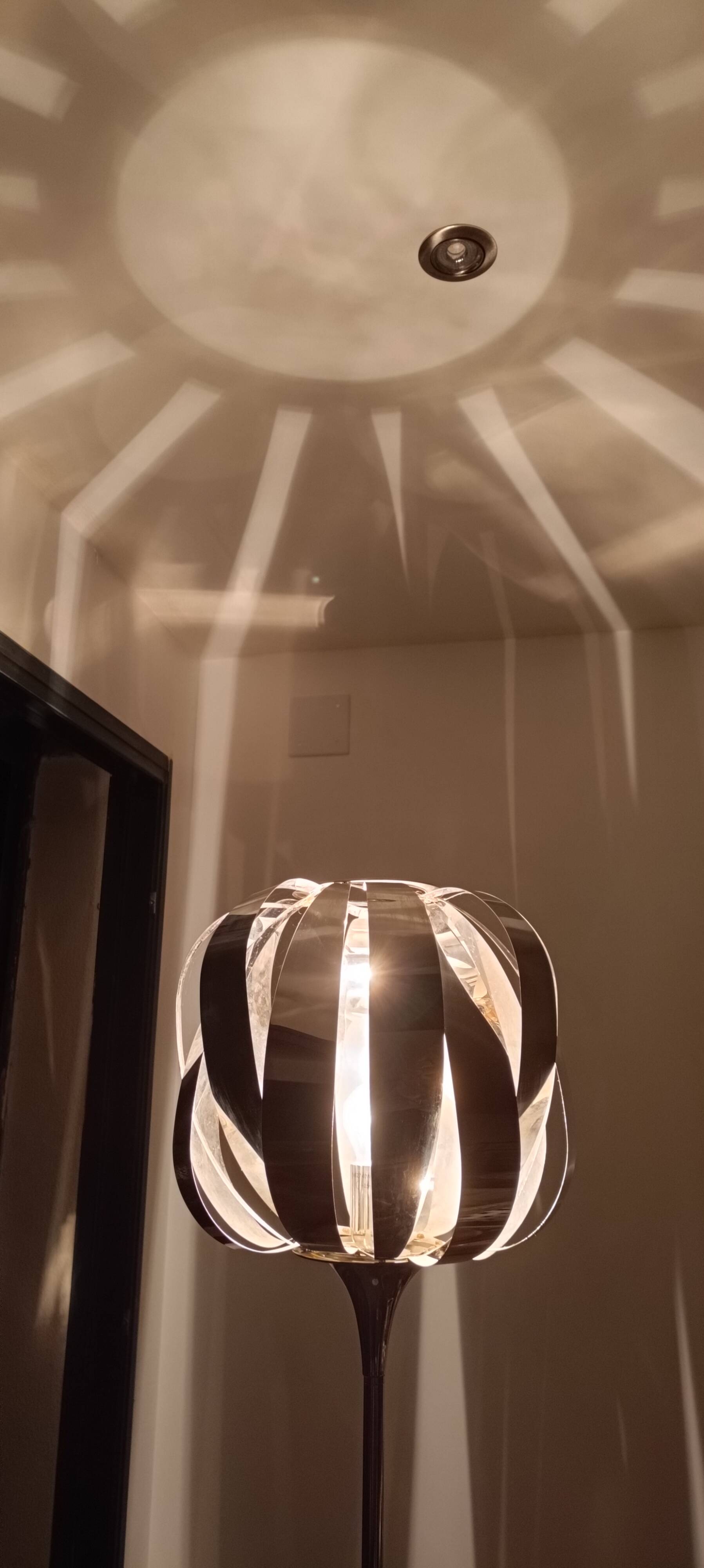 Vintage space age chrome floor lamp 1970