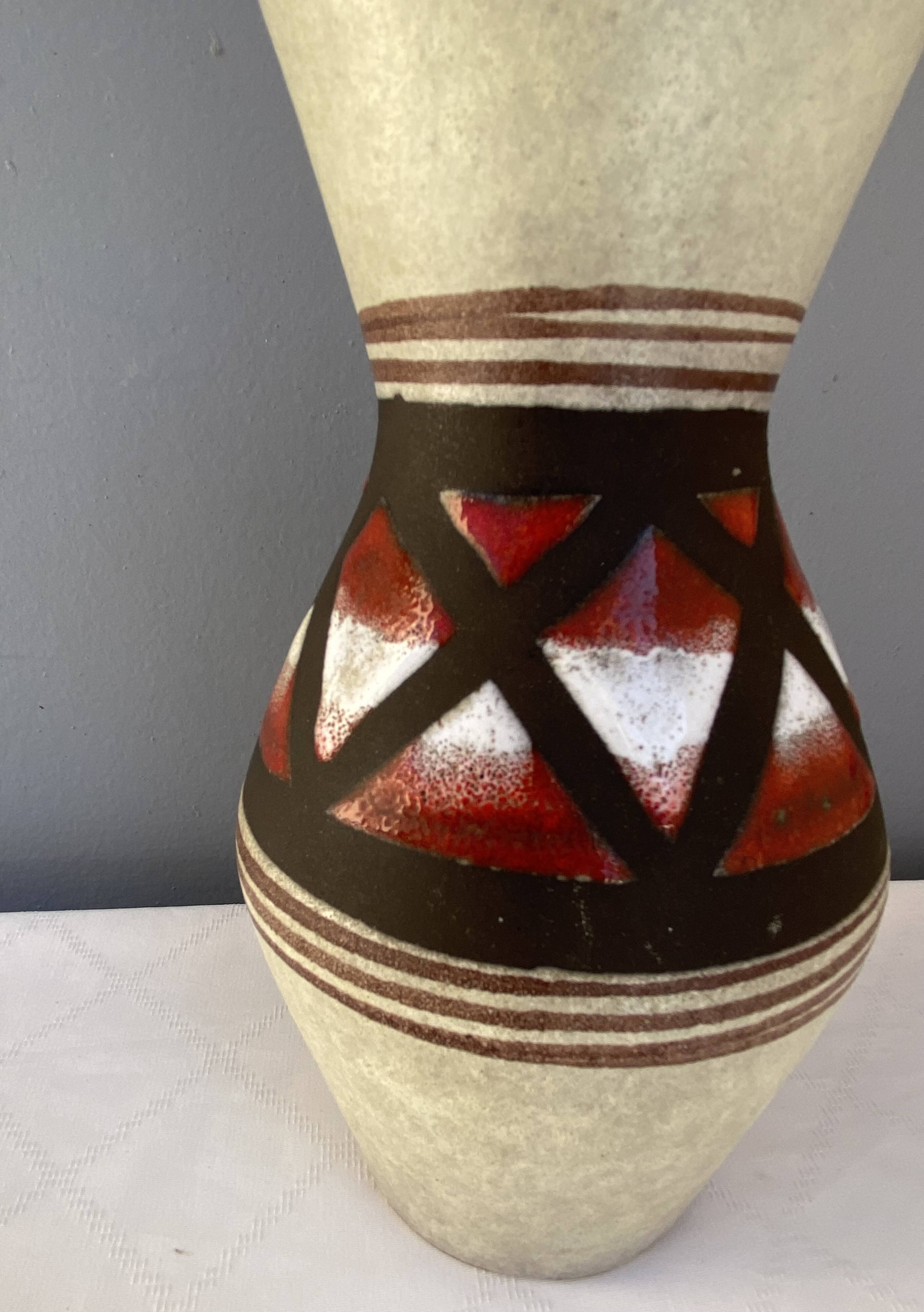 Three West German ceramic vases