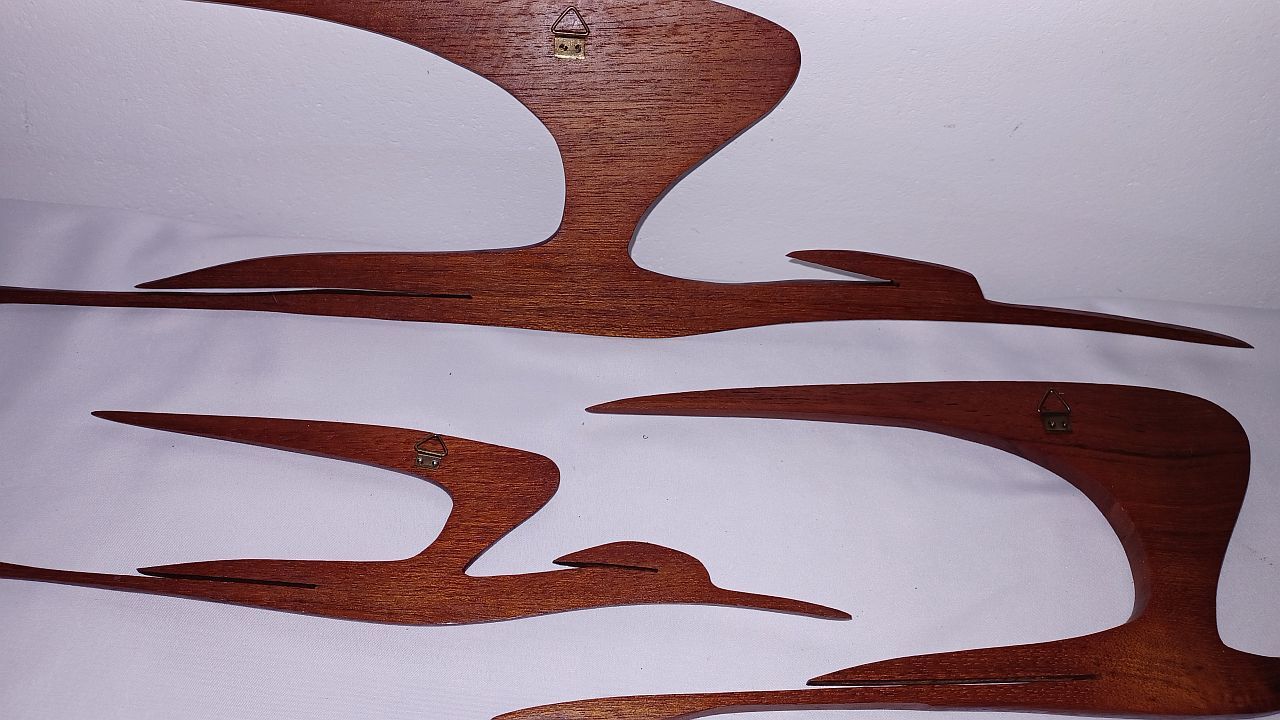 Wall decoration in teak Denmark 70