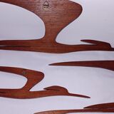 Wall decoration in teak Denmark 70