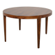 Mid-Century Round Rosewood Extending Dining Table by Severin Hansen for Haslev Møbelsnedkeri, Denmark, 1960s