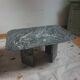 Vintage granite coffee table