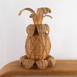 "Rattan 'pineapple' lamps"