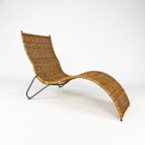 Chaise longue en rotin "Karlslund" par Karl Malmvall pour Ikea, 2005