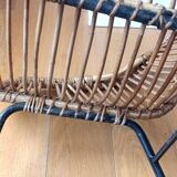 Rattan armchair circa 1960