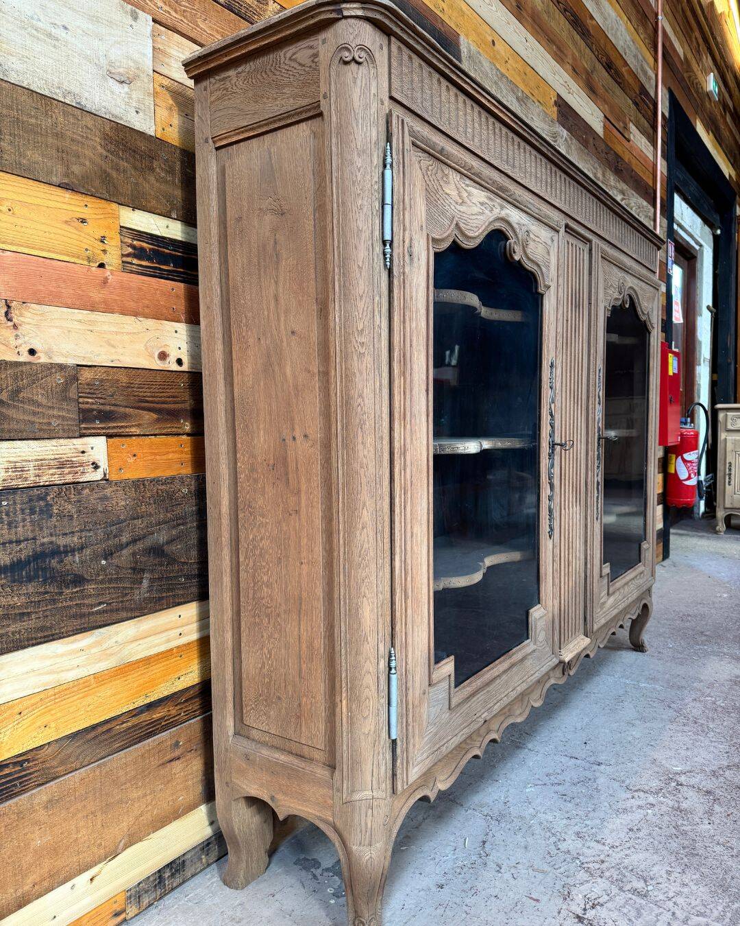 Antique oak dresser - sandblasted