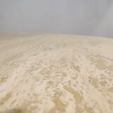Round italian travertine dining table, 1970s