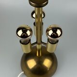 60s 70s table lamp by Doria Leuchten Germany glass brass Space Age