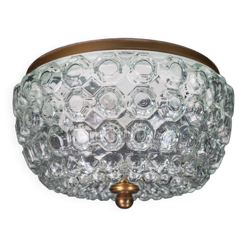 vintage limburg bubble glass ceiling LAMP model A 637 flush mount 1970s