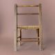 Chaise pour enfant vintage en corde et bois