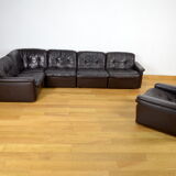 Salon cuir modulable vintage 1970 / 1980