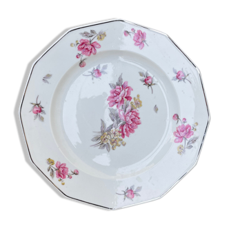 Plat à motif floral