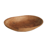 Large dish in raw wood