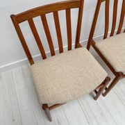 1960s Set of 4 Vintage Teak Dining Chairs by Slagelse Møbelværk