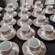 22 cups and saucers Bareuther Waldsassen distributed by Chomette Favor.