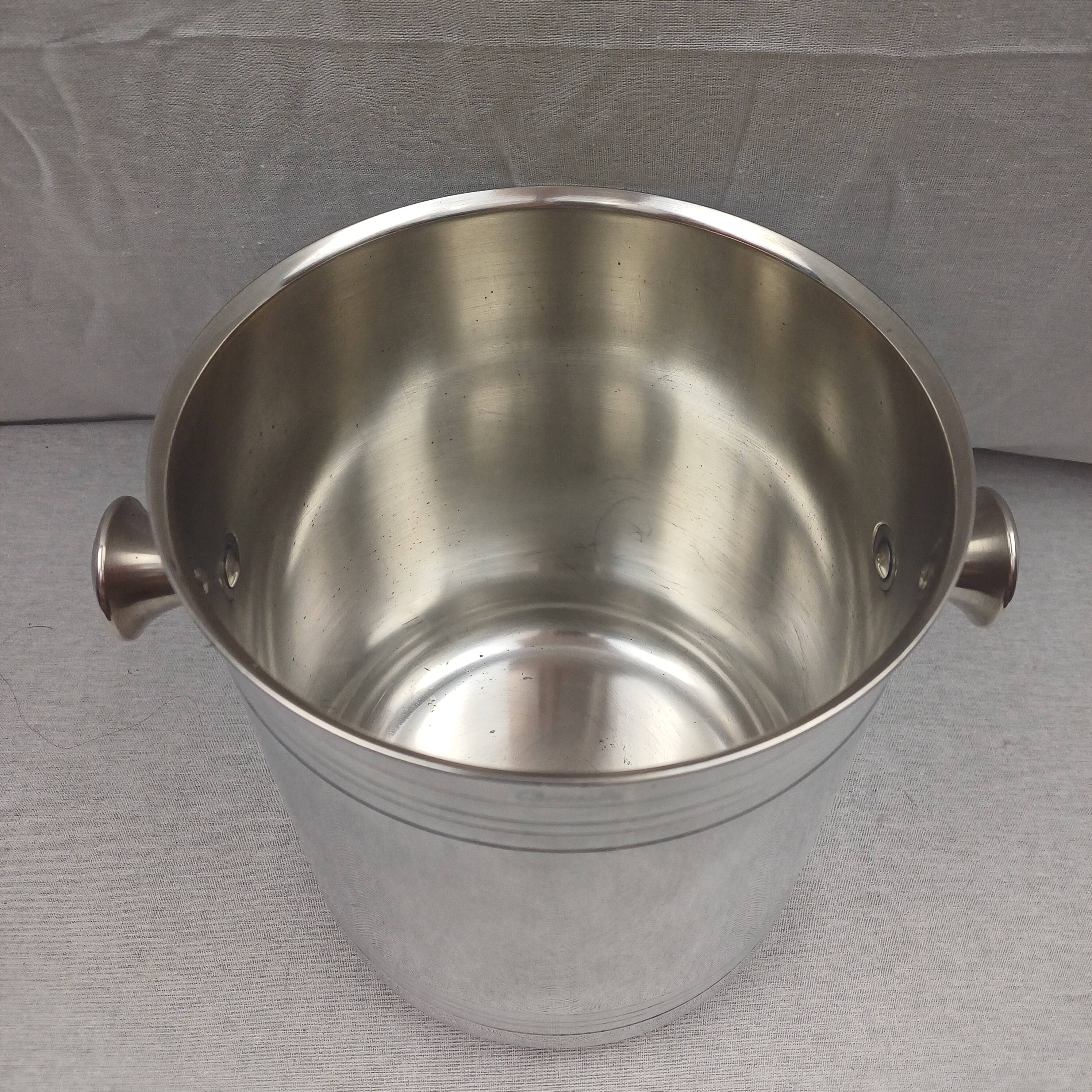 Christofle modèle vibration - seau à champagne Luc Lanel métal argenté tbe