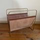Leather magazine holder