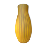 Vase en verre opalin orange, Habitat années 1980