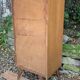 Vintage rattan chest of drawers with splayed legs from the 1950s.