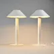 Table lamps by Bent Karlby for Lyfa, circa 1980.
