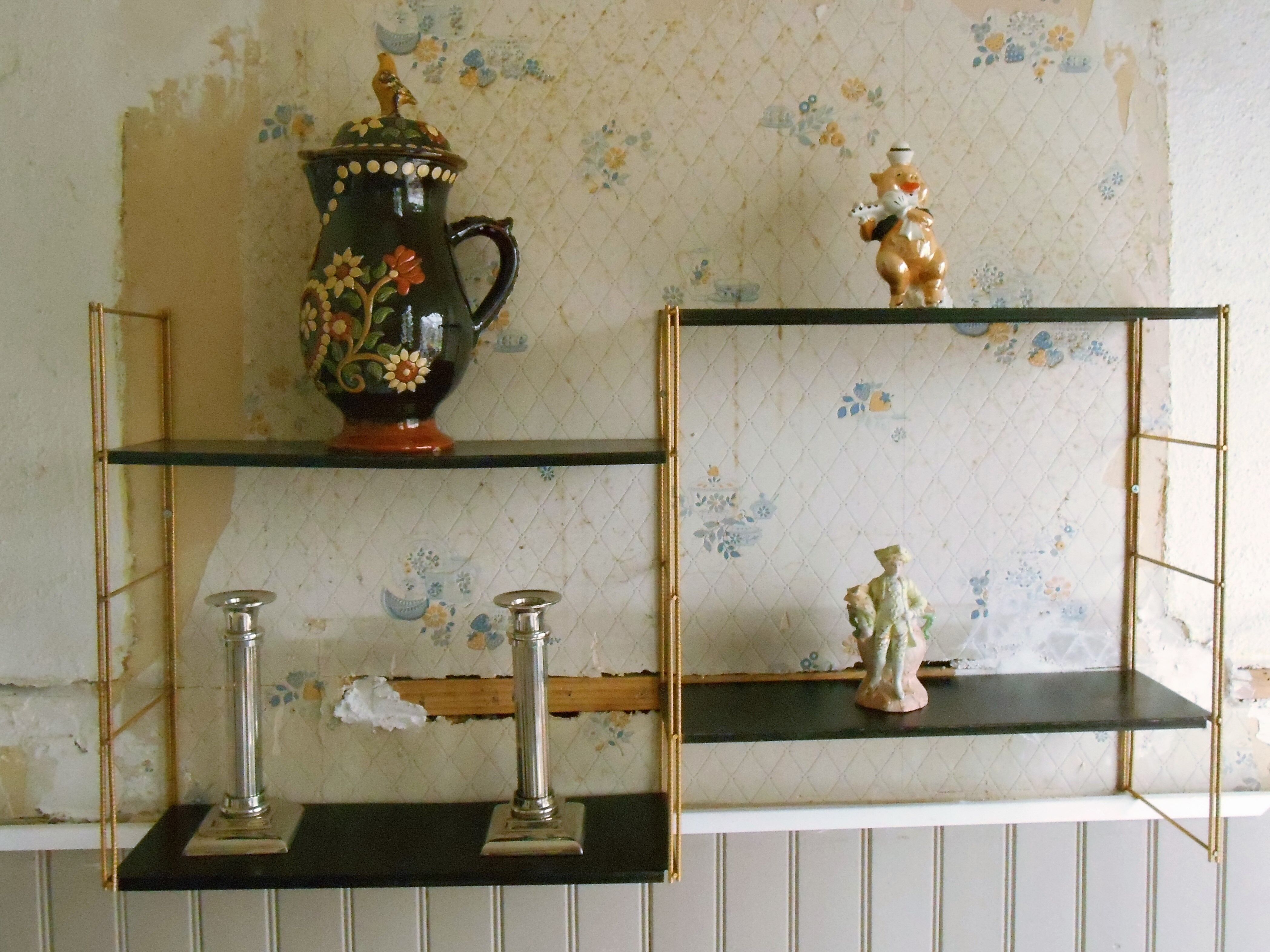 Vintage modular wall shelf