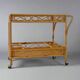 1960s Exquisite Italian Bamboo & Rattan Bar Cart by Franco Albini - Mid Cen
