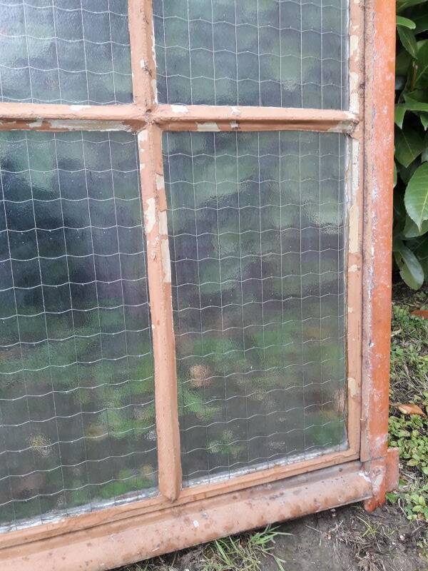 Window L107xH174 industrial curved metal glass roof frame reinforced glass