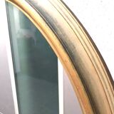 Vintage Oval Gold Mirror 80 cm – Elegant Wide Frame