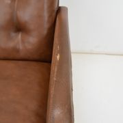 Mid-century leatherette rotatable armchair,1960's.
