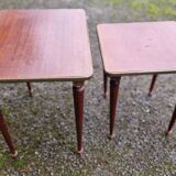 2 antique rosewood nesting tables