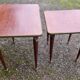 2 antique rosewood nesting tables