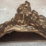 Ancien grand ornement mural en bronze style Art nouveau