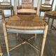 Series of nine painted wooden Provencal chairs