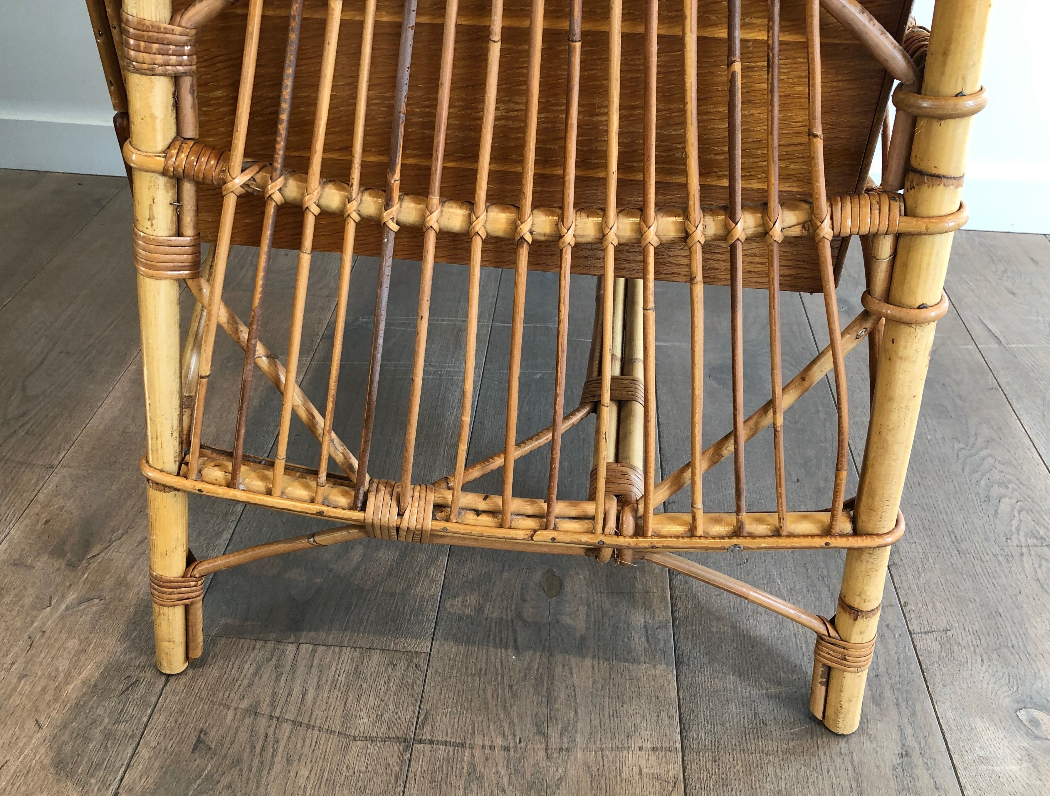 Rattan desk around 1970