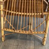 Rattan desk around 1970